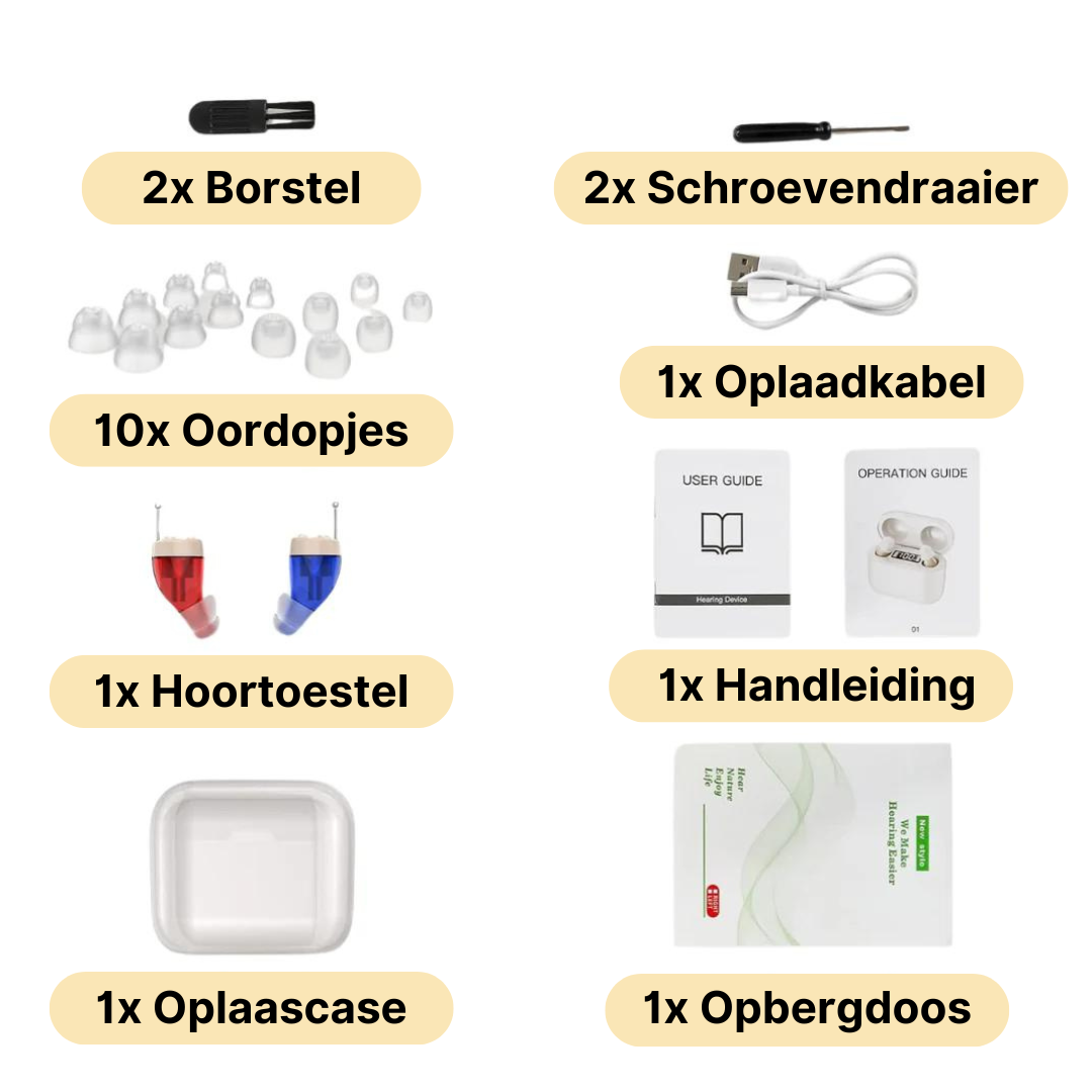 Oplaadbaar Hoortoestel